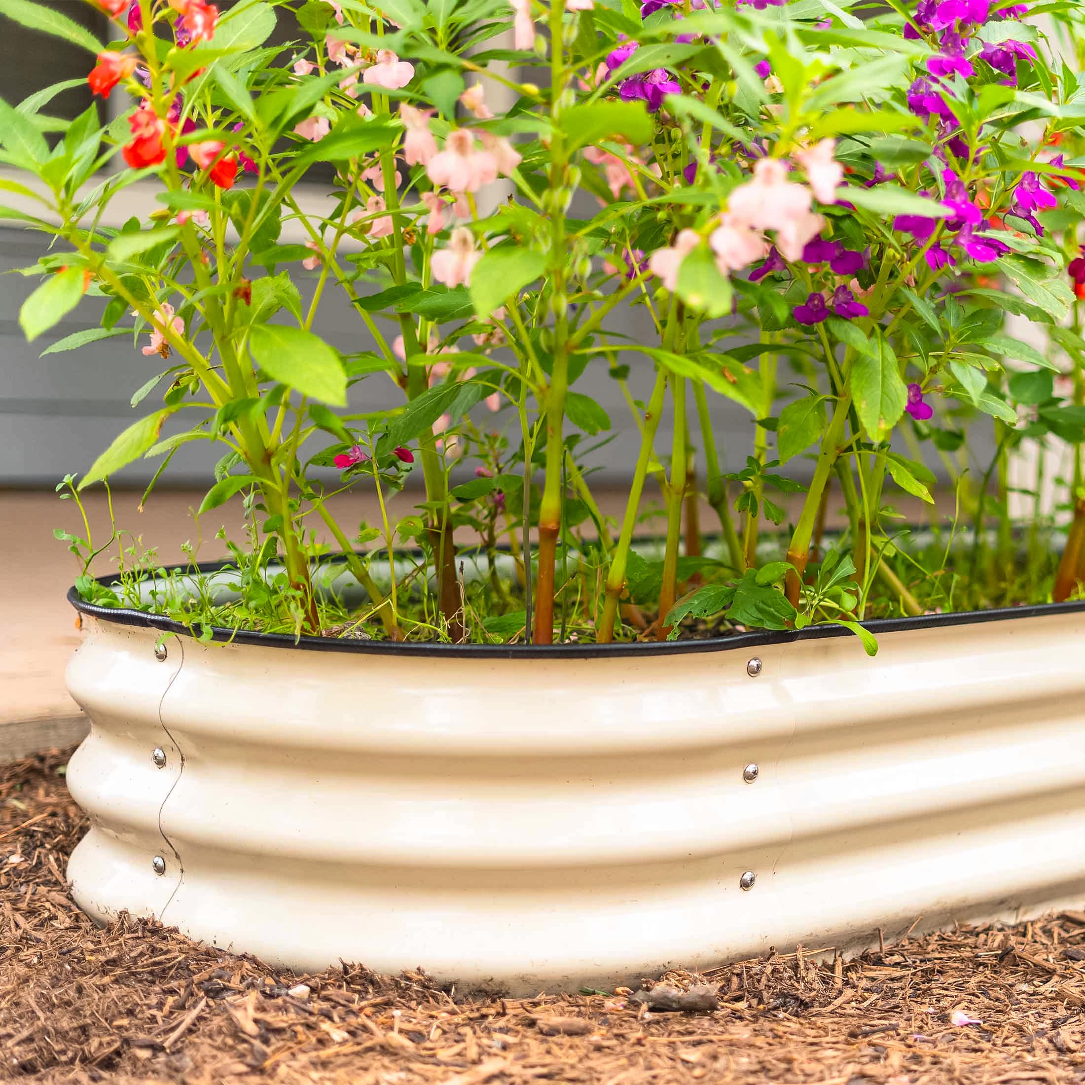 11" Tall 6 In 1 Medium Modular Metal Raised Garden Bed Kit - Image 12