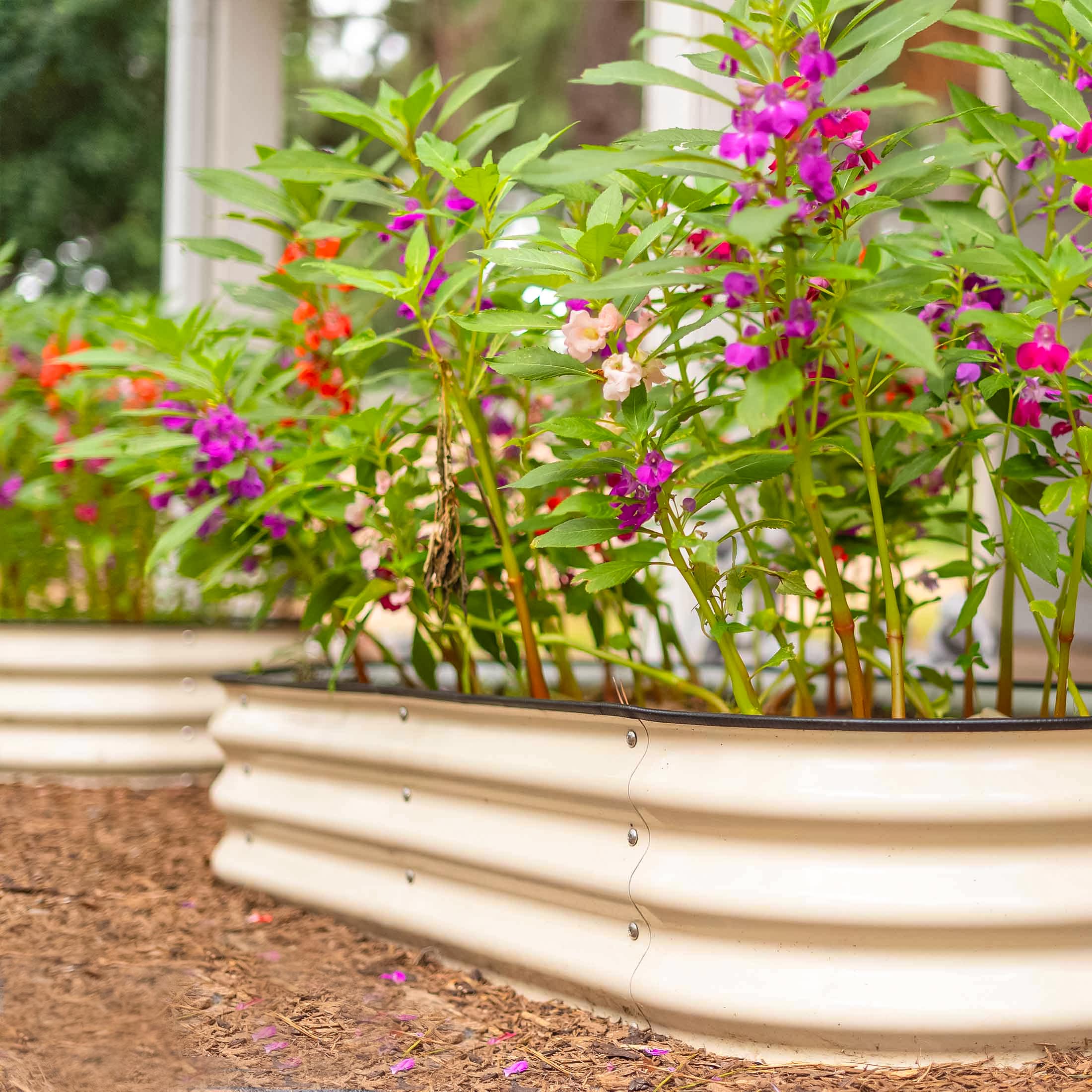 11" Tall 6 In 1 Medium Modular Metal Raised Garden Bed Kit - Image 14