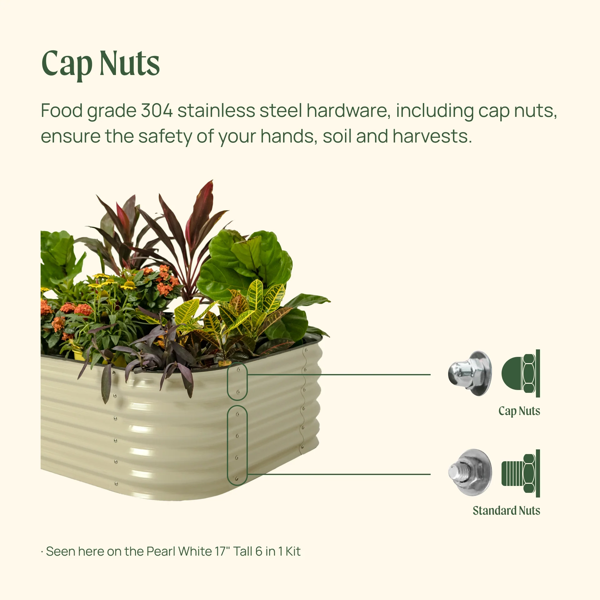 17" Tall L-Shaped Raised Garden Bed Kit - Standard Size - Image 9