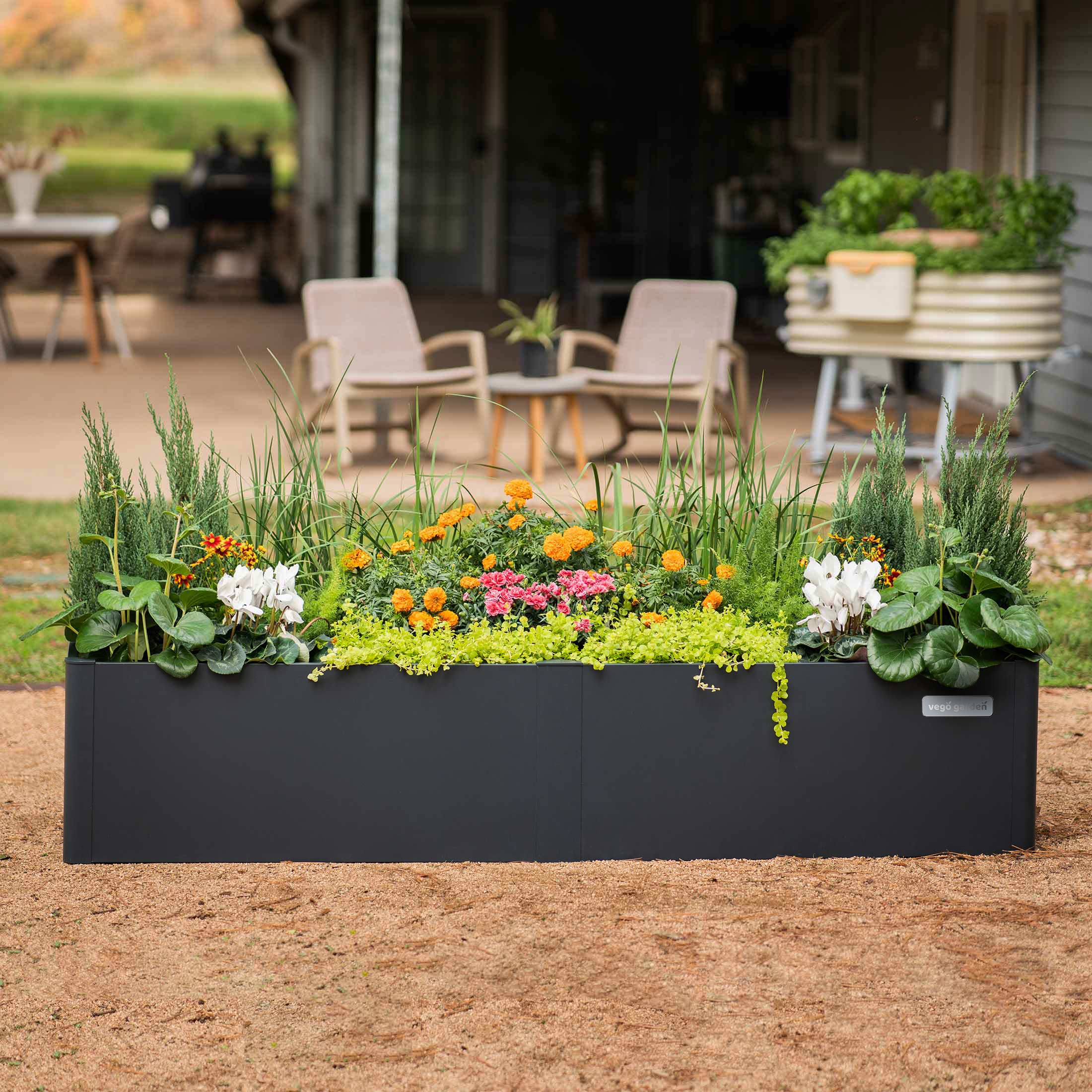17" Tall Modern 42" x 42" Metal Raised Garden Bed - Image 16