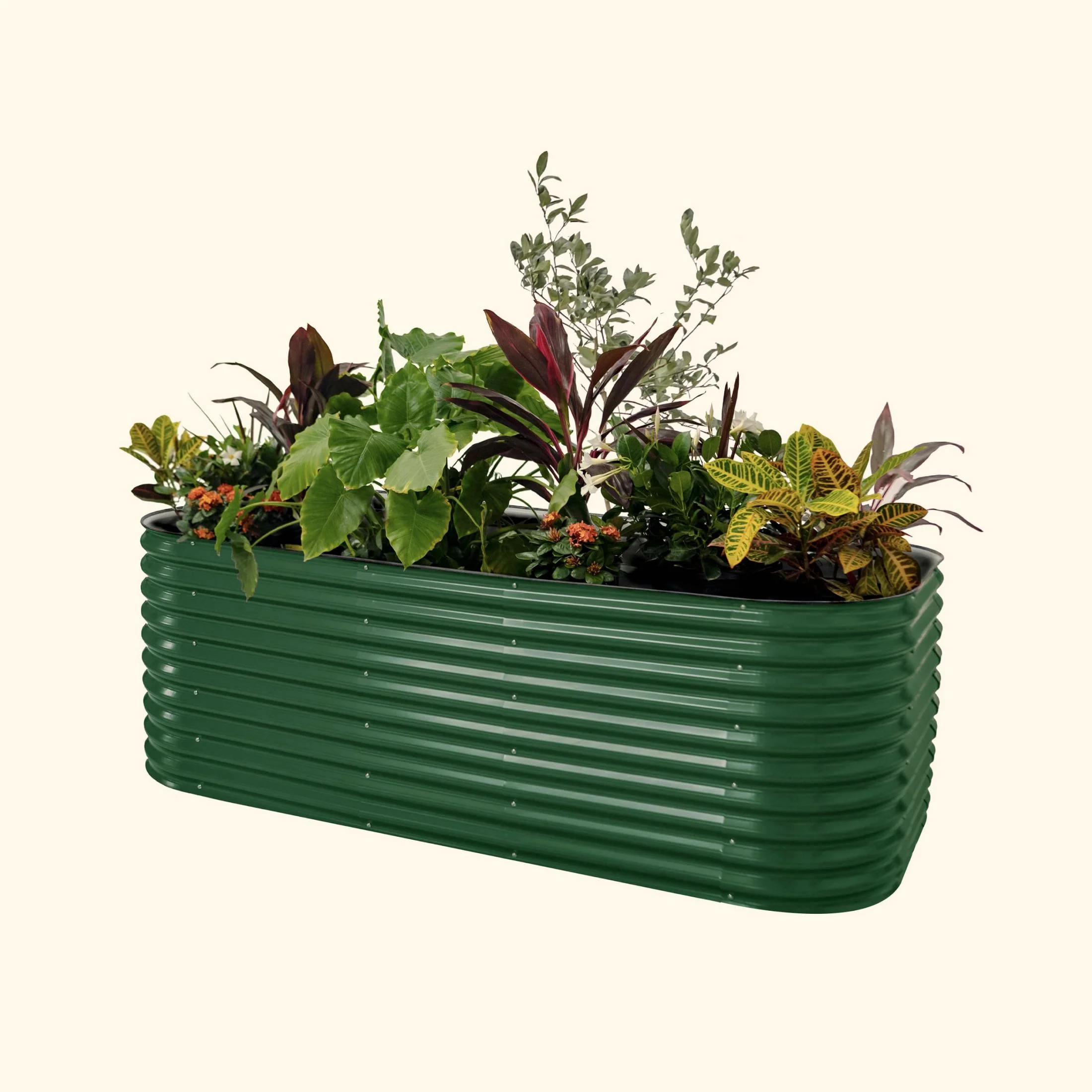 32" Extra Tall 10 In 1 Jumbo Modular Metal Raised Garden Bed Kit - Image 5