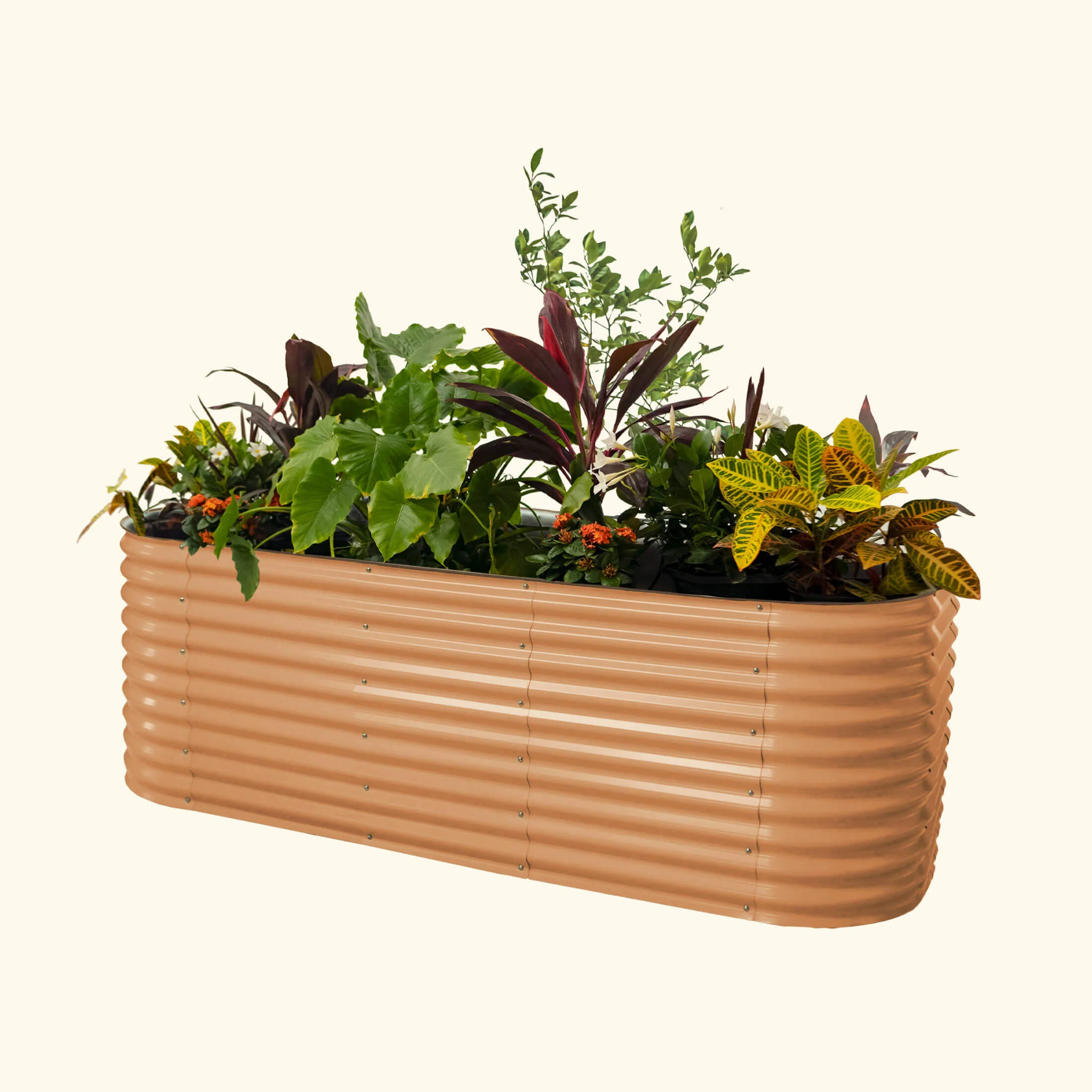 32" Extra Tall 10 In 1 Jumbo Modular Metal Raised Garden Bed Kit - Image 6