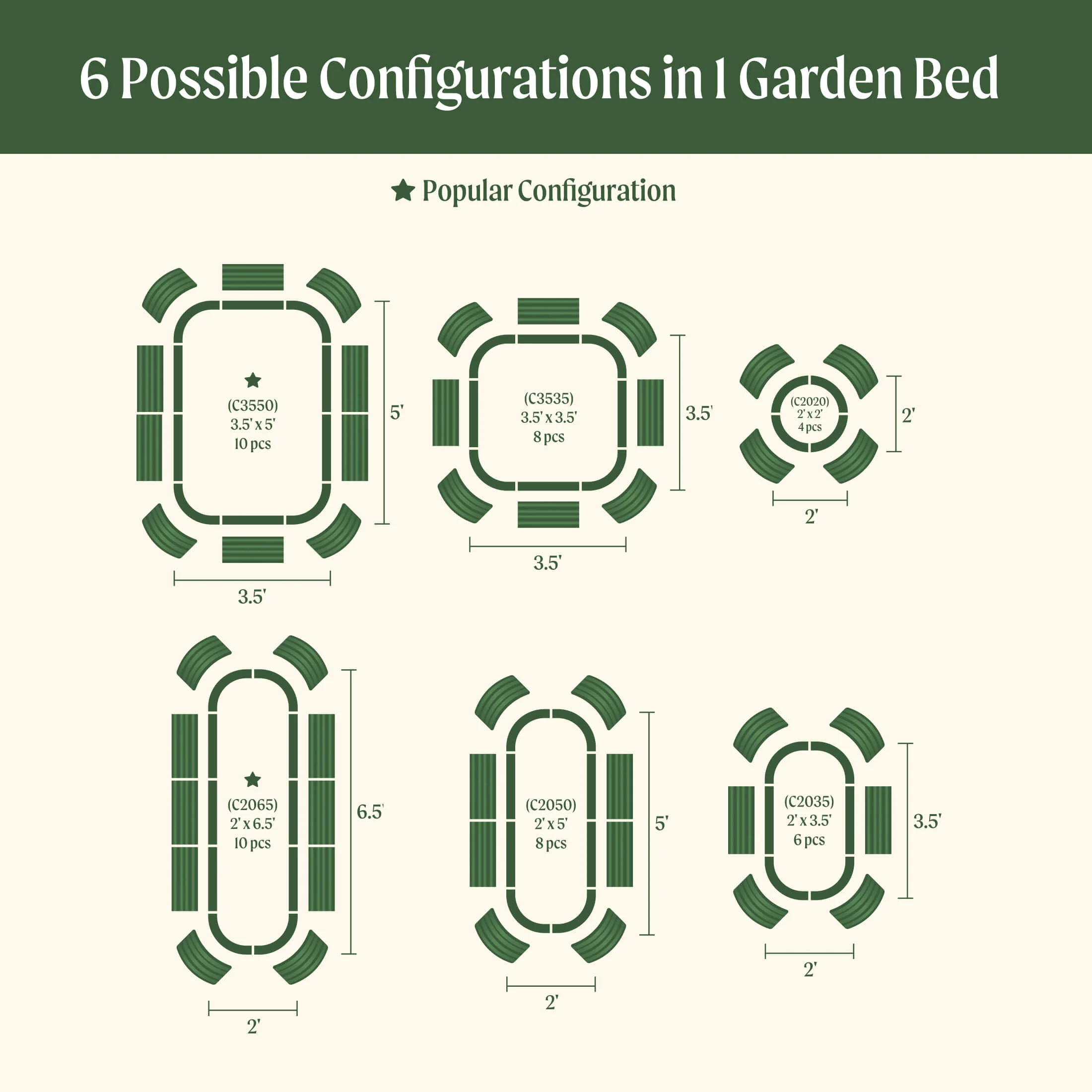 32" Extra Tall 6 In 1 Medium Modular Metal Raised Garden Bed Kit - Image 13