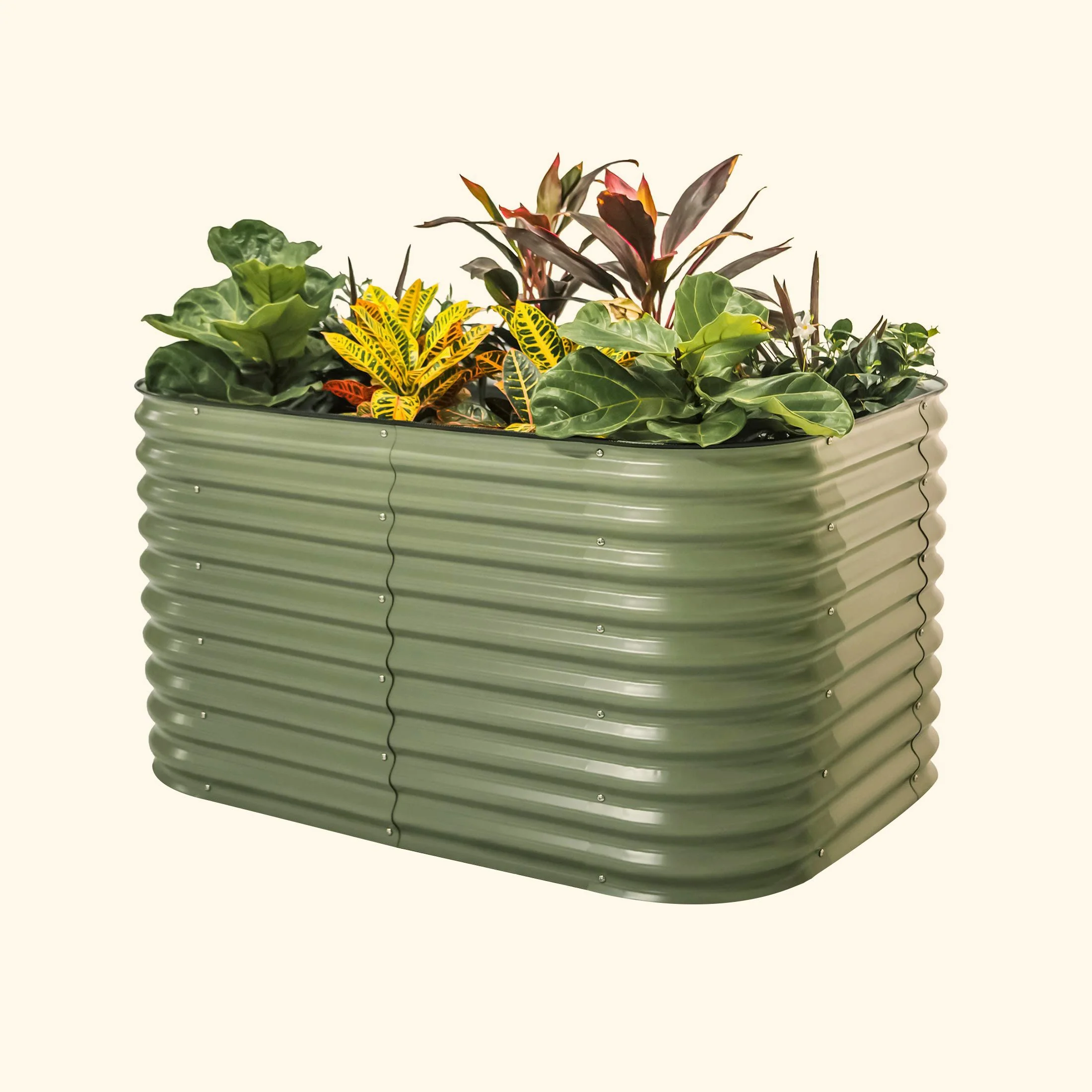 32" Extra Tall 6 In 1 Medium Modular Metal Raised Garden Bed Kit - Image 5