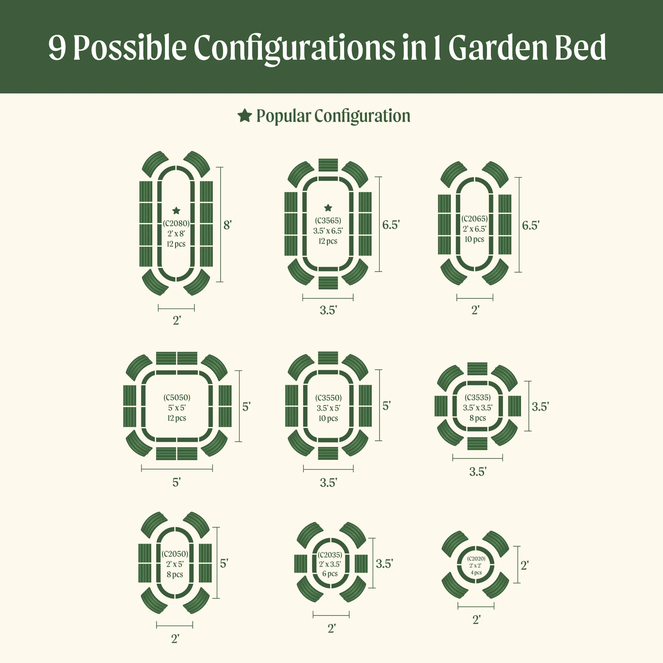 17" Tall 9 In 1 Large Modular Metal Raised Garden Bed Kit - Image 12