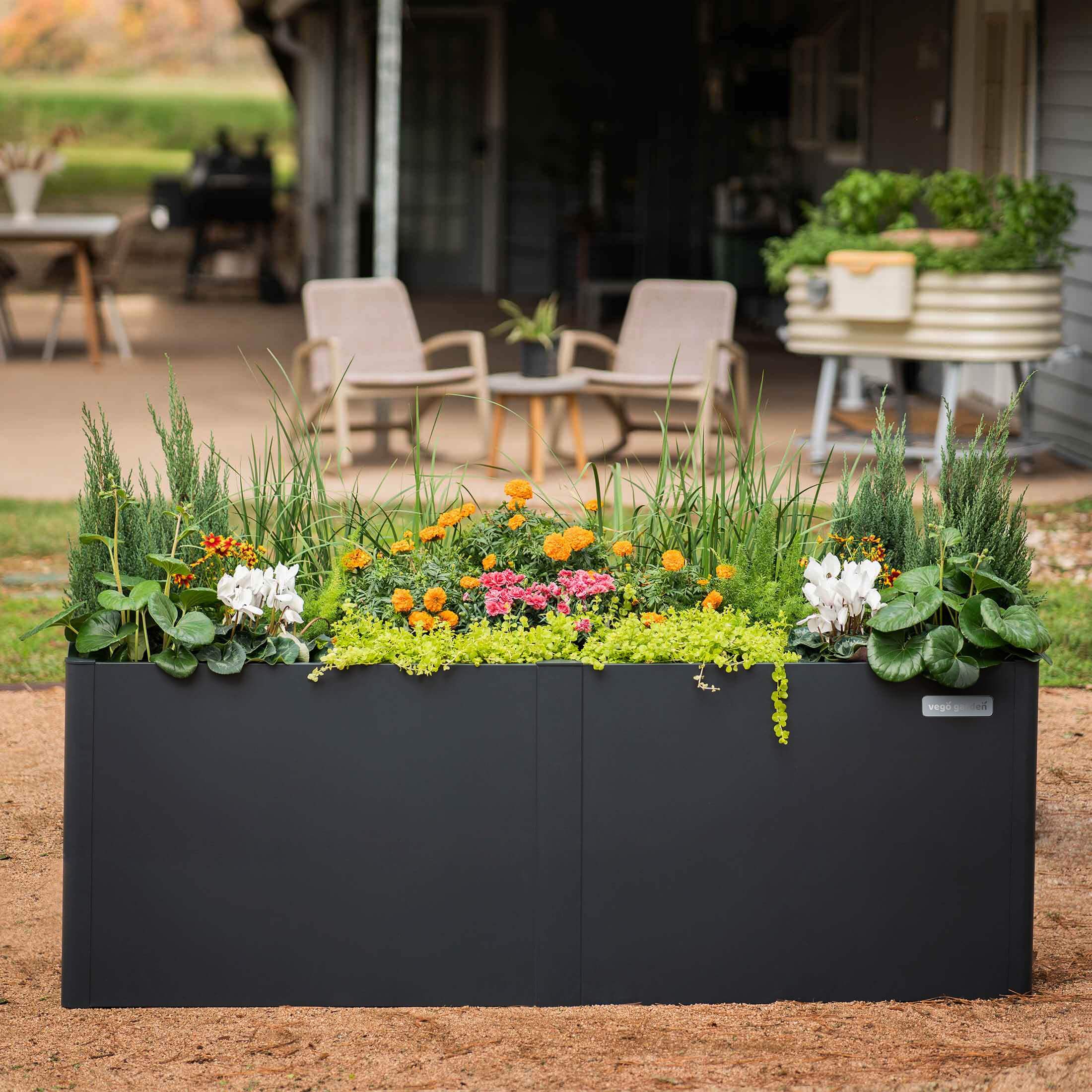 32" Extra Tall Modern 27" x 53" Metal Raised Garden Beds - With Intermediate Floor - Image 8