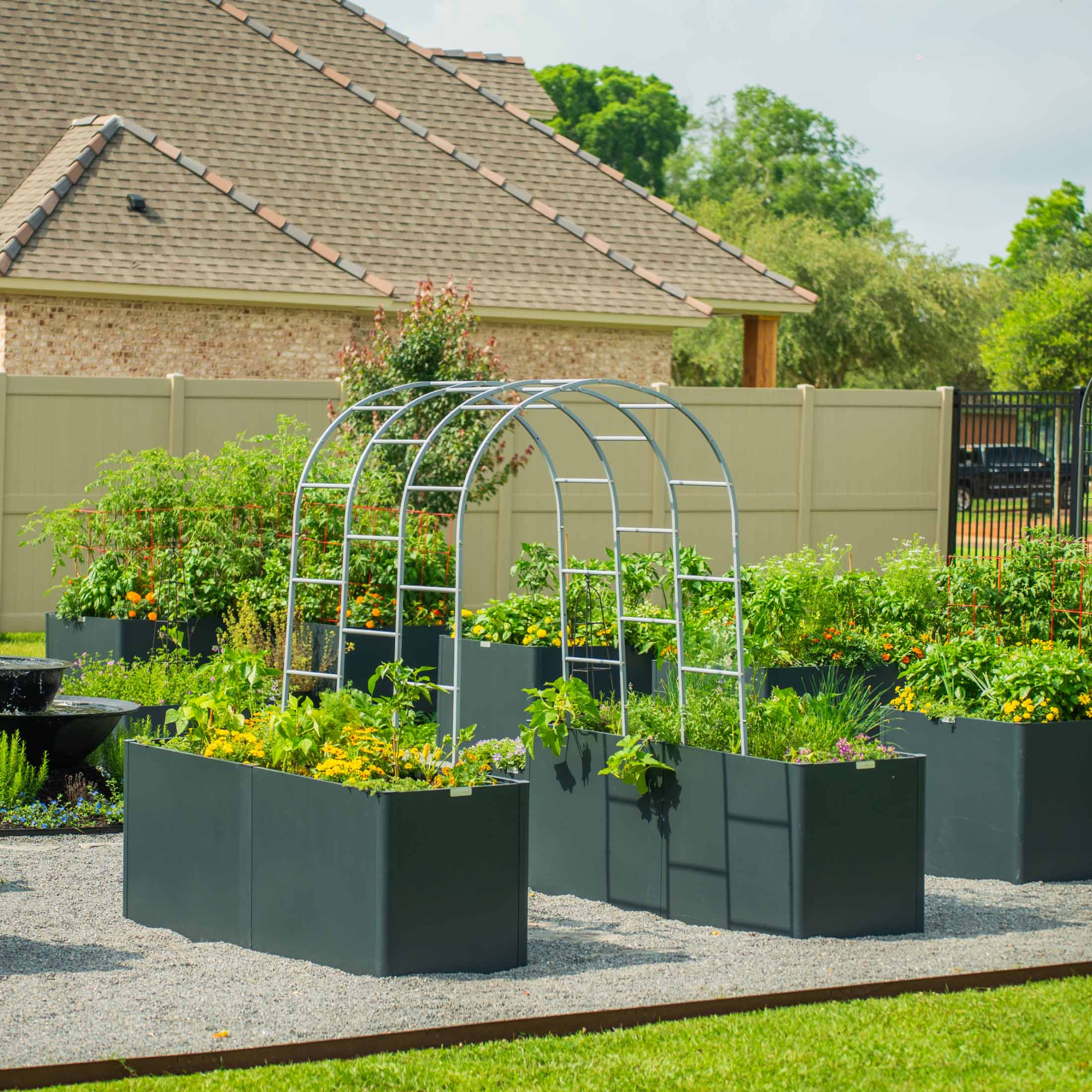 32" Extra Tall Modern 27" x 83" Metal Raised Garden Bed - Image 12