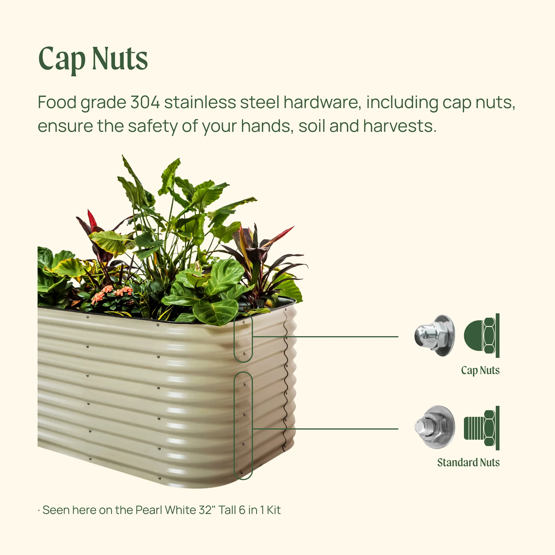 32" Extra Tall 42" Wide Round Metal Raised Garden Bed Kit - Image 9