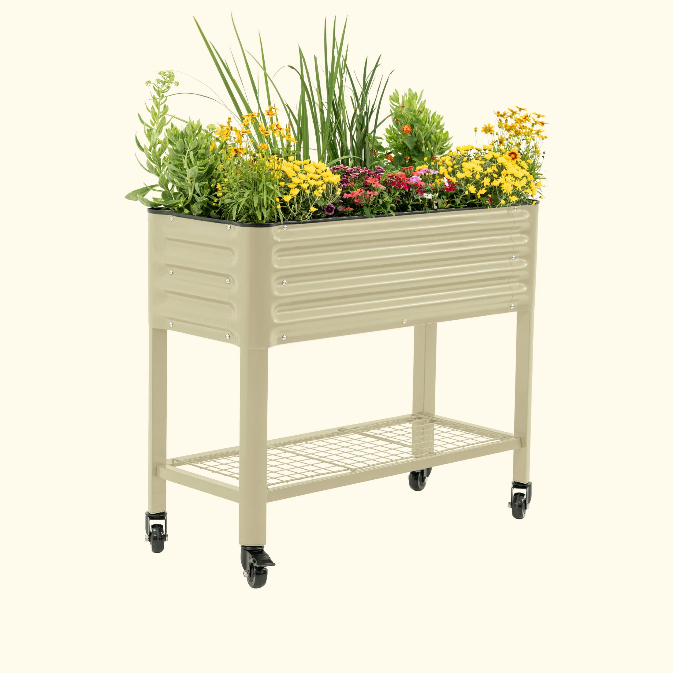 Elevated Garden Bed - Slim Series 1.5' x 3.5' Wheels Included - Image 3