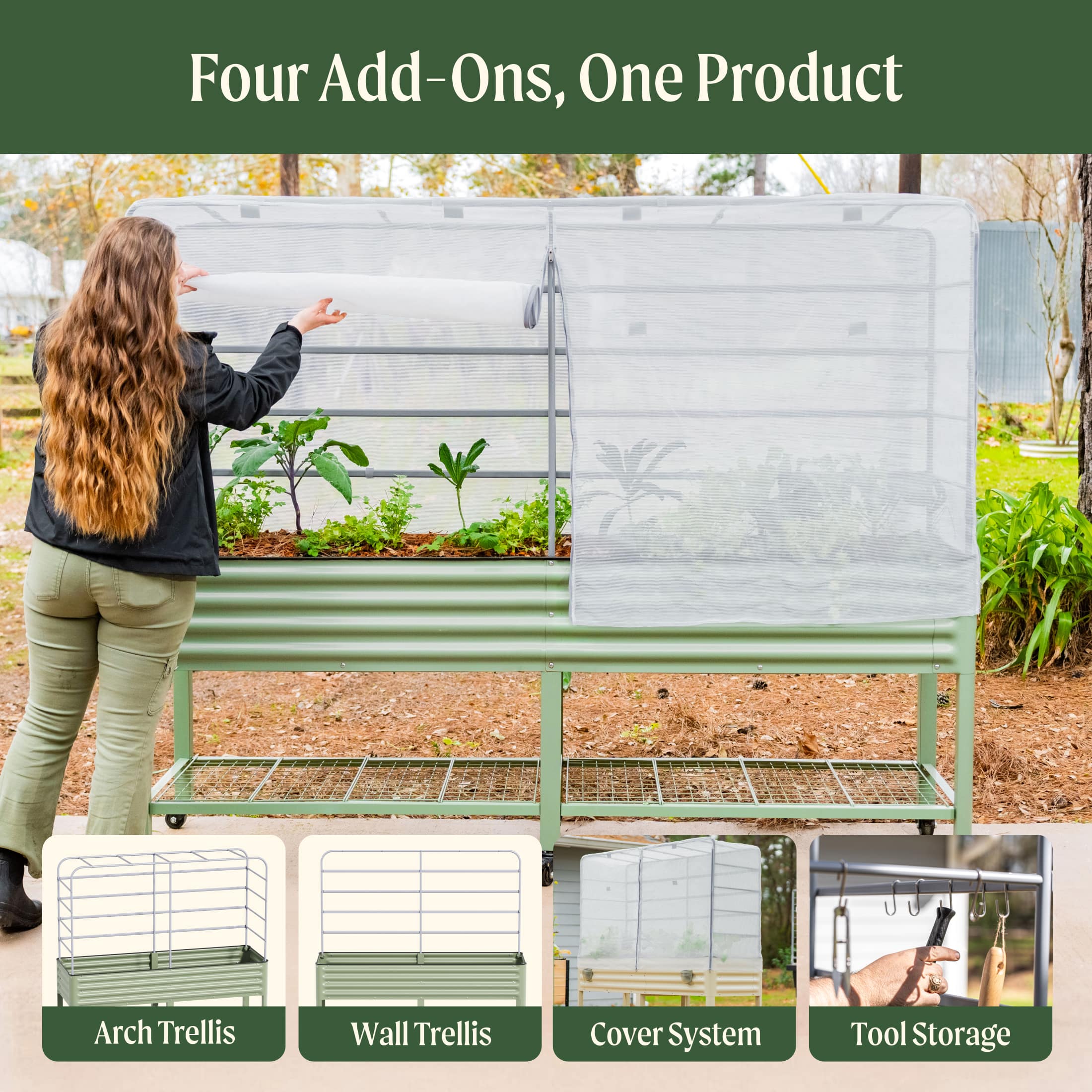 Mesh Cover System for Elevated Bed - Image 5