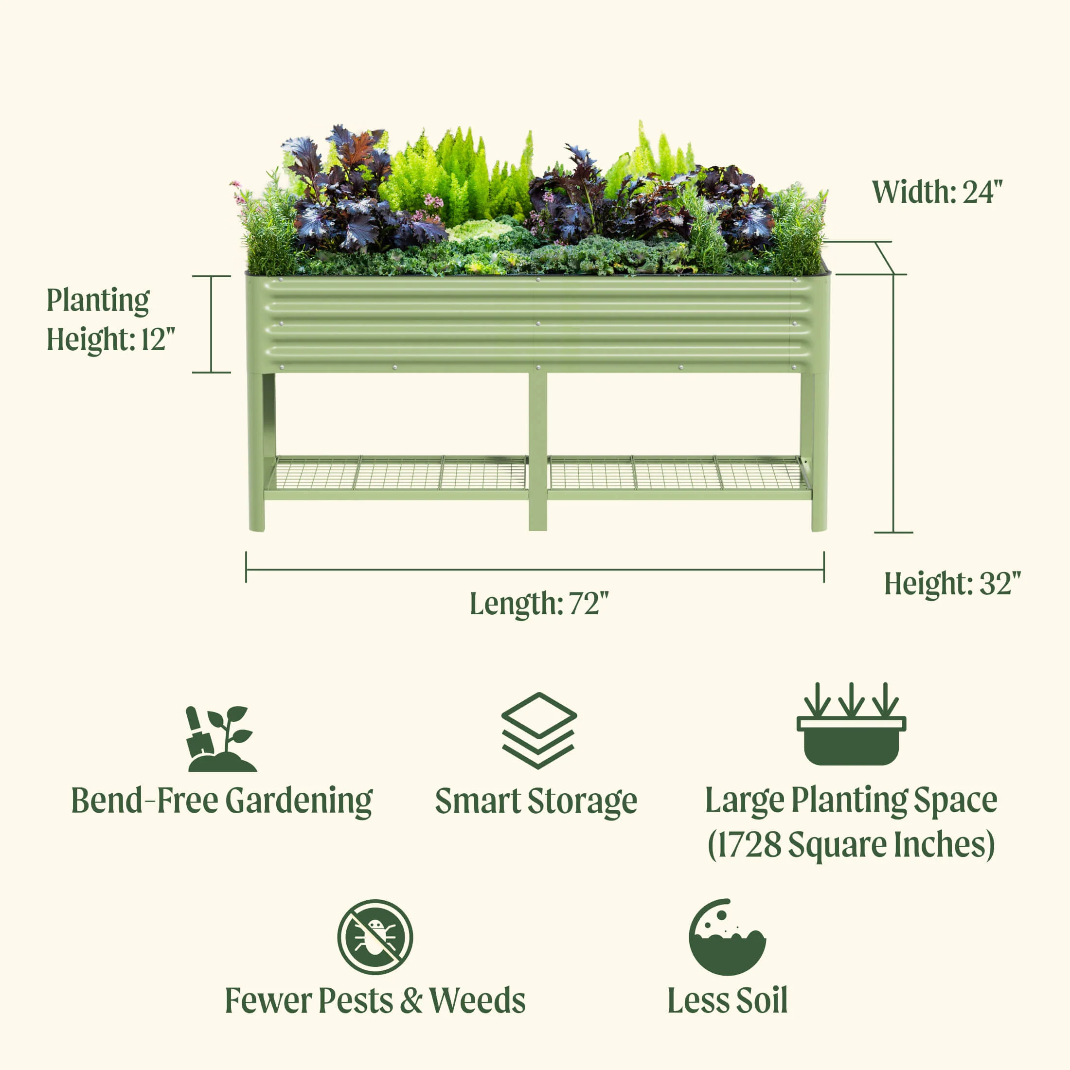 Elevated Garden Bed - 2' x 6' - Image 8
