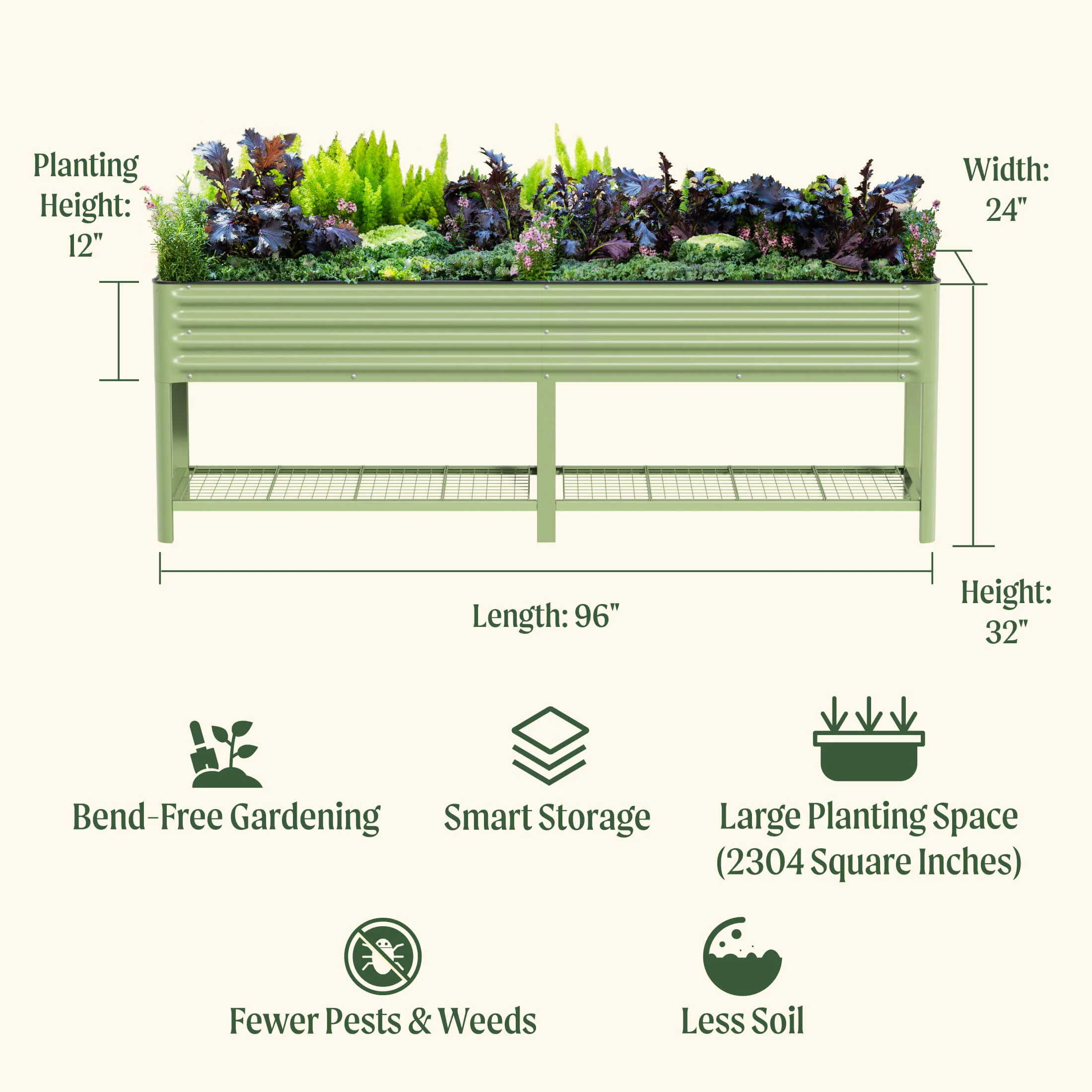 Elevated Garden Bed - 2' x 8' - Image 8