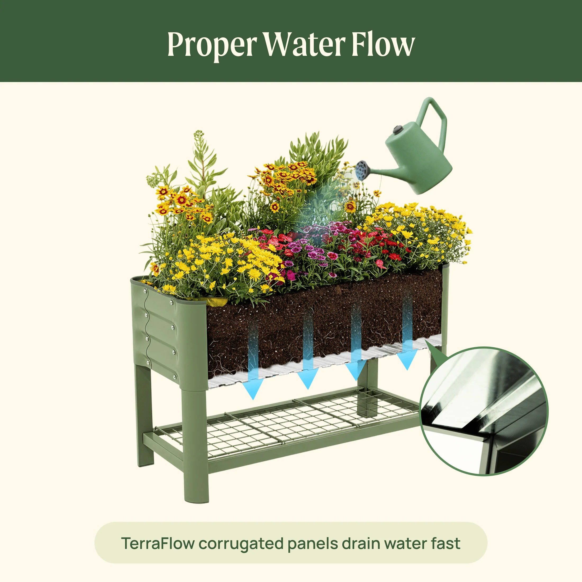 Kids First Elevated Garden Bed - 1.3' x 3.0' - Image 8