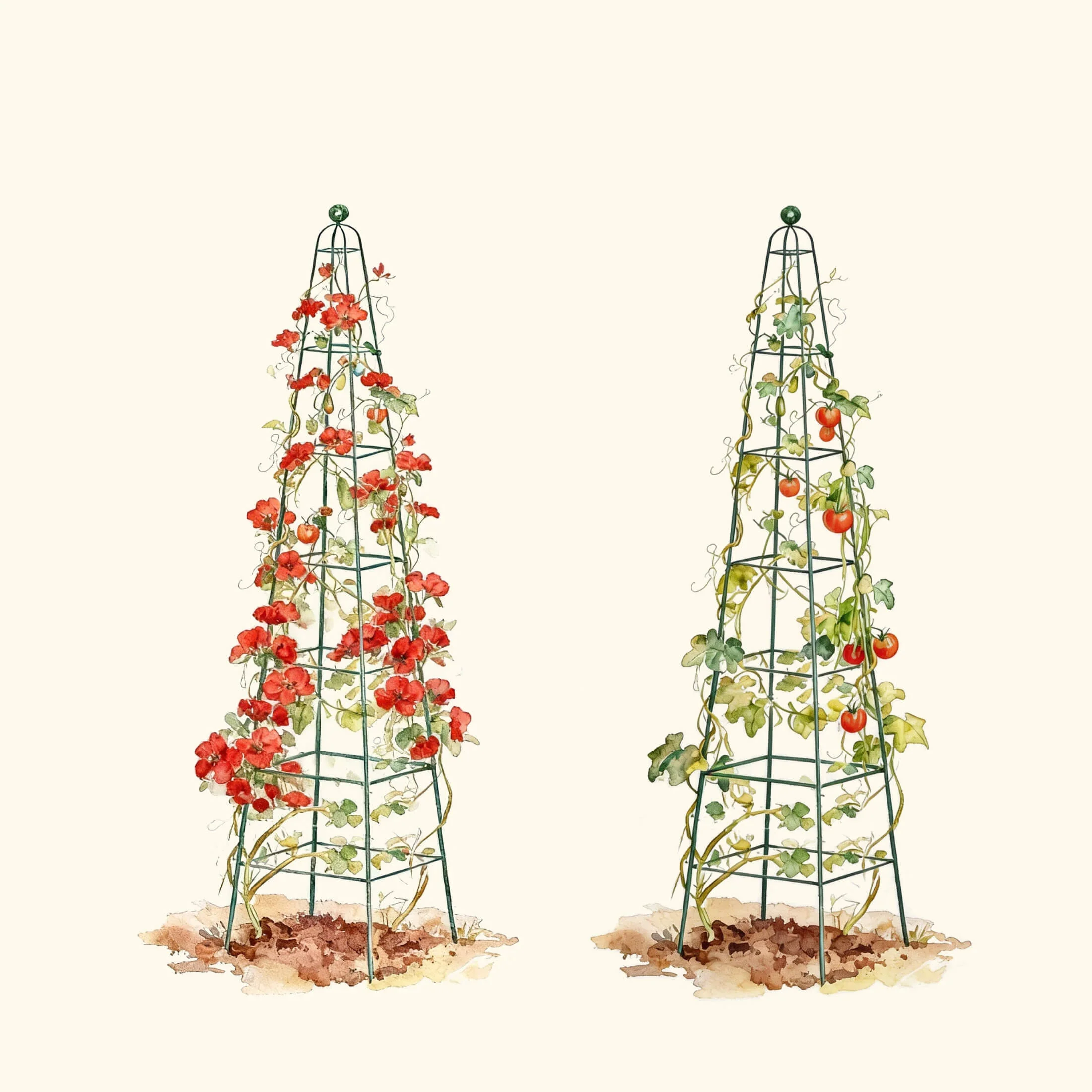 Pyramid Obelisk Garden Trellis - 9 ft - Image 3