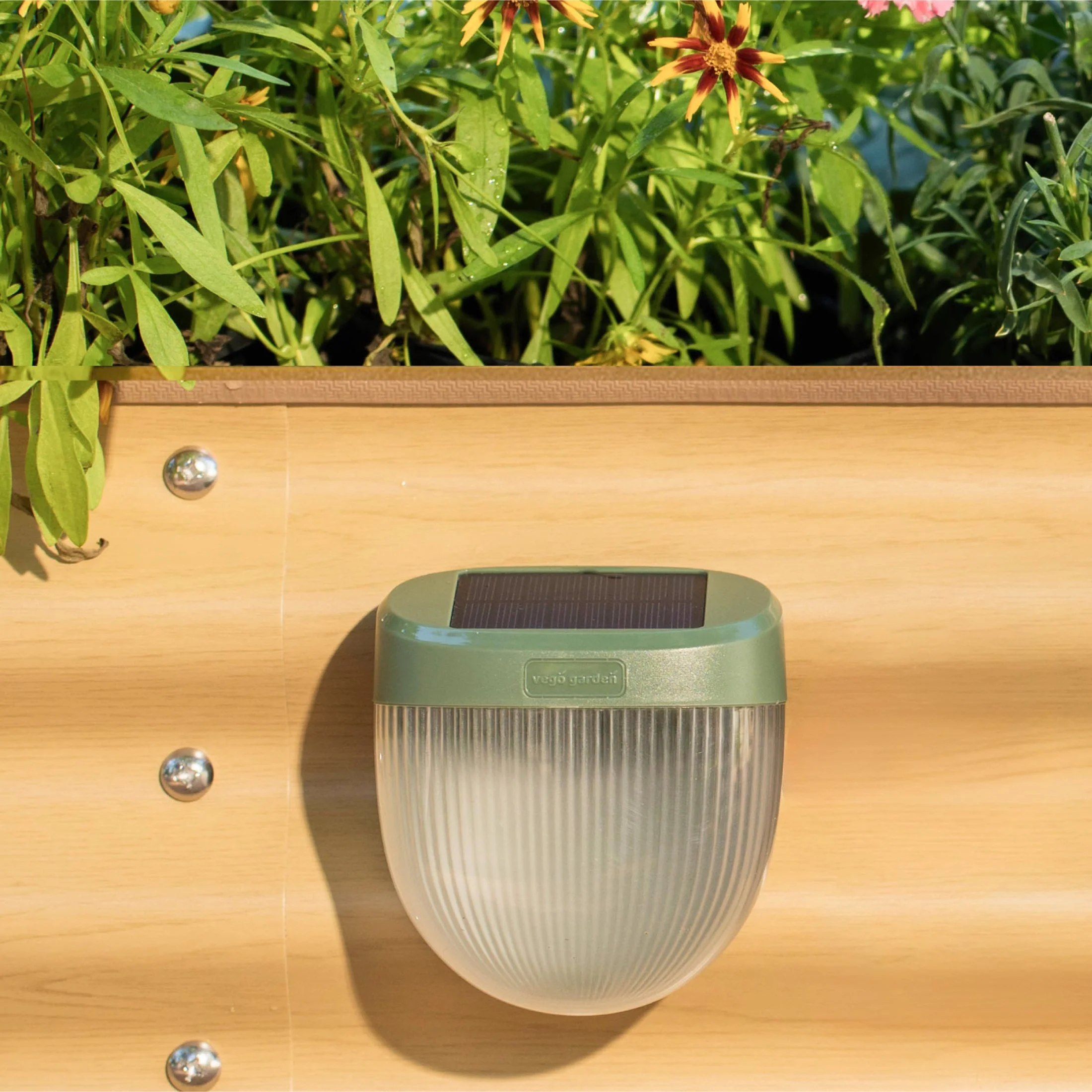 Rippled Solar Garden Light