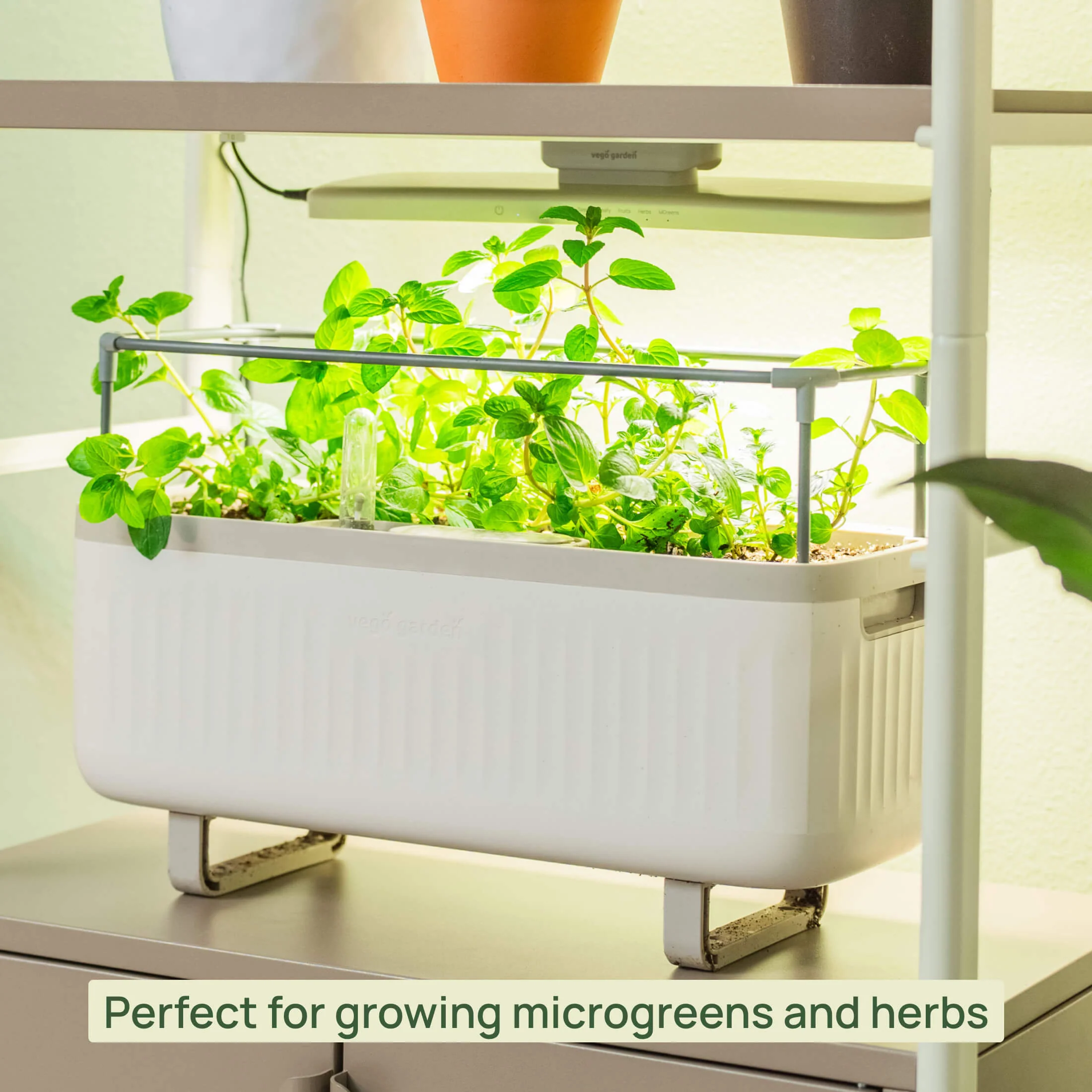 4 Tier Grow Light Garden with Storage - Image 10