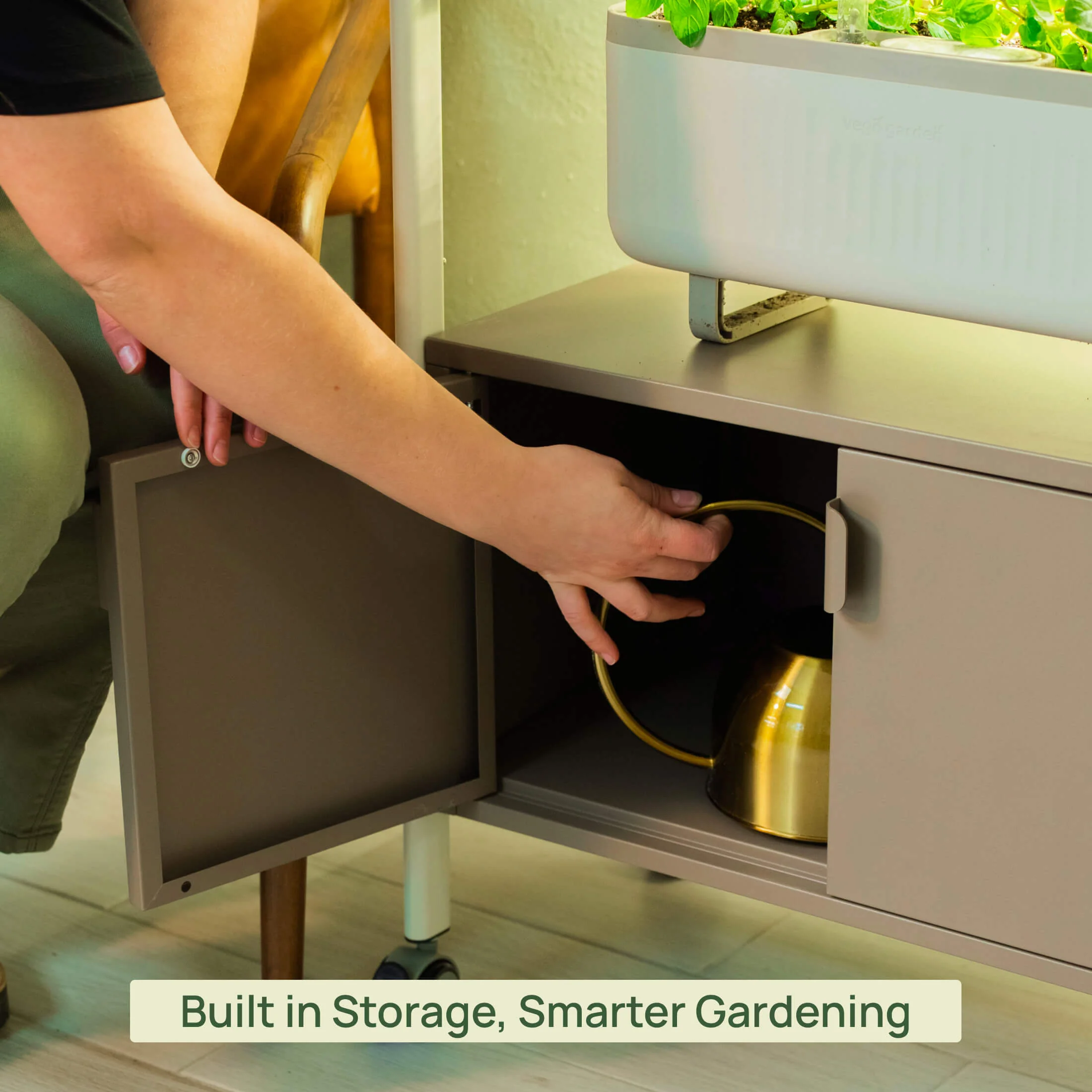 4 Tier Grow Light Garden with Storage - Image 13