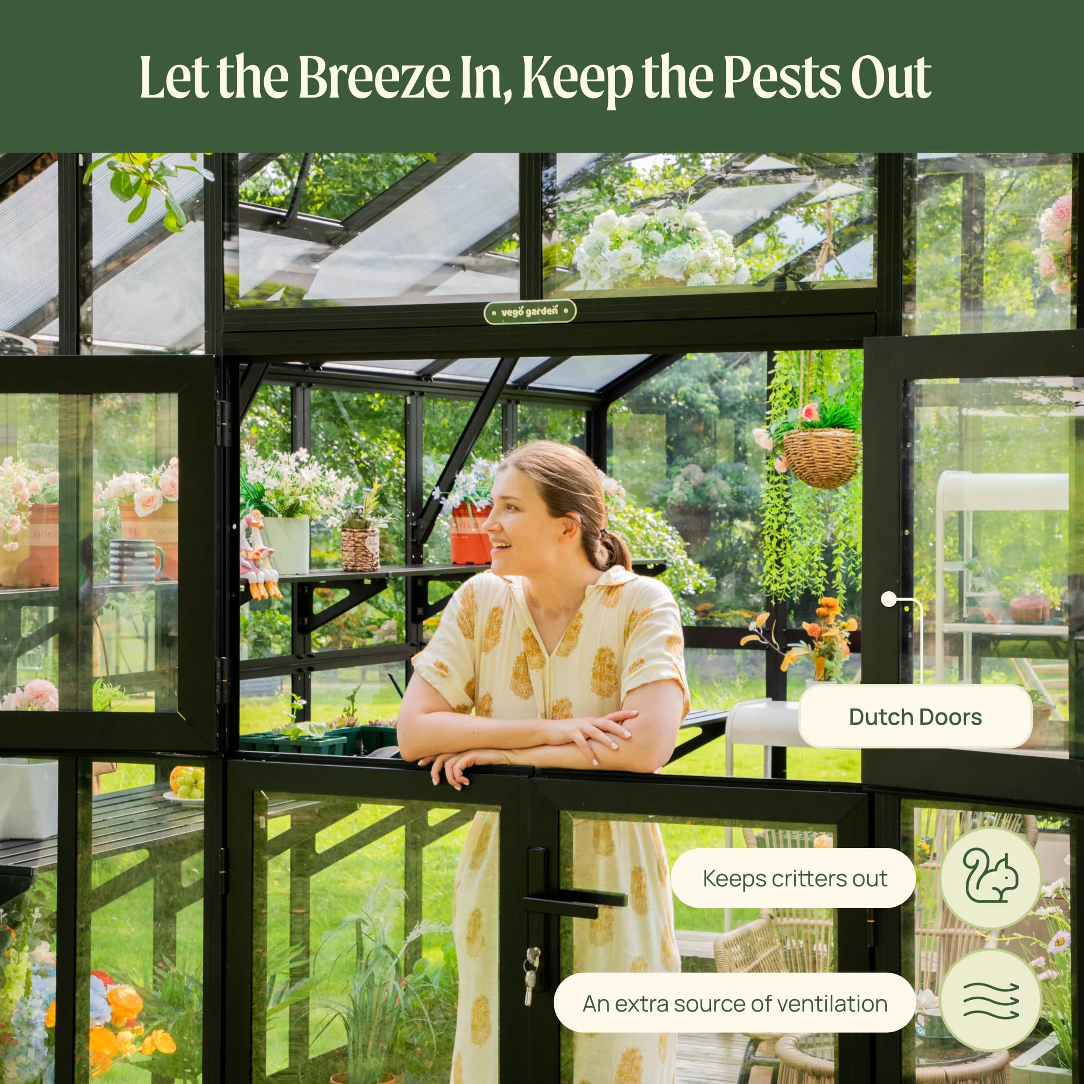 Vego Grand Victorian Greenhouse - 12.5ft Wide - Image 13