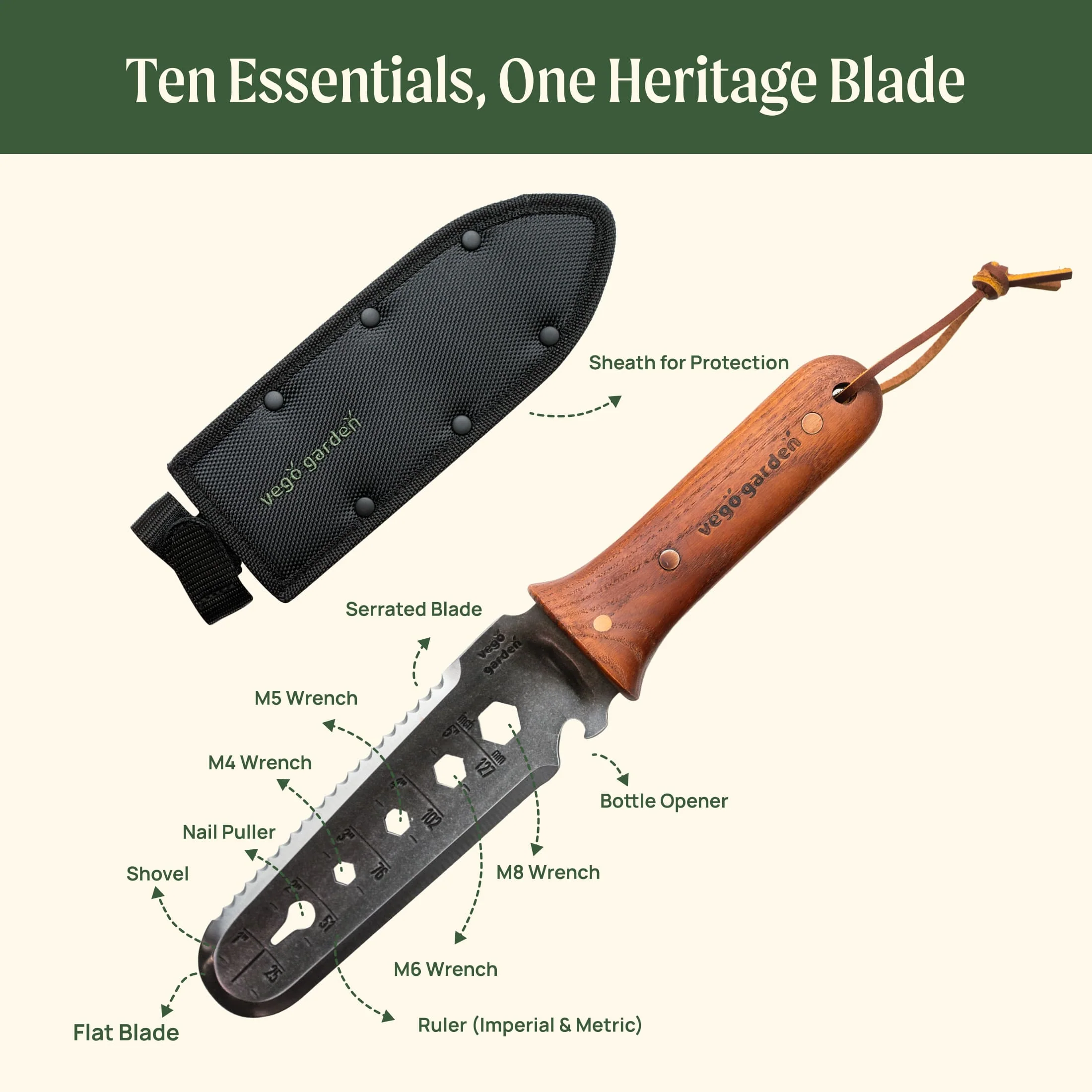 Heritage 10 in 1 Hori Hori Knife G2 - Image 16
