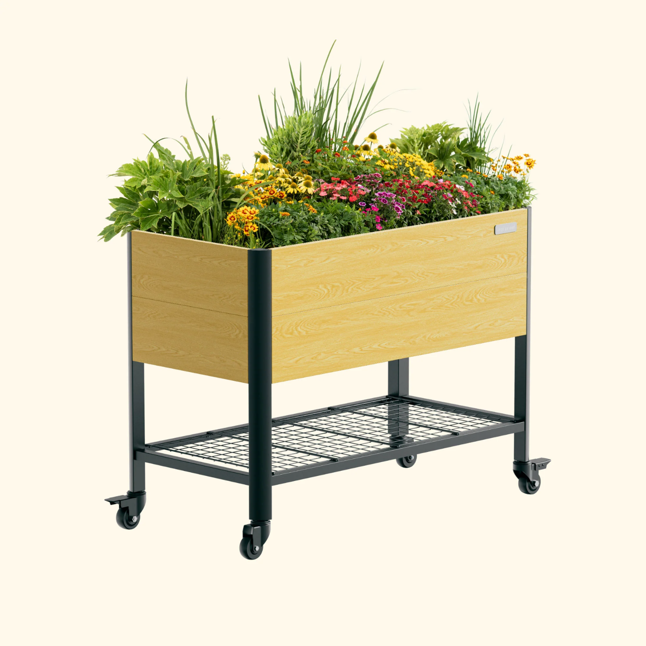 Woodgrain Elevated Garden Bed 2.0' x 4.0' - Image 2