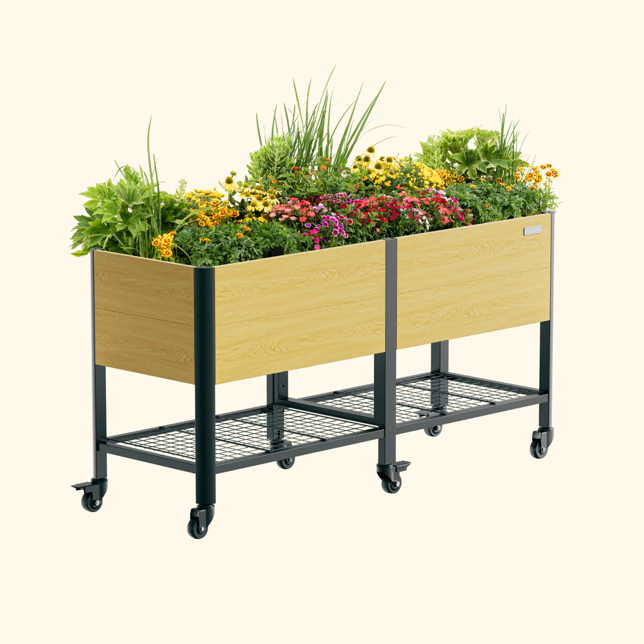Woodgrain Elevated Garden Bed 2.0' x 6.0' - Image 2